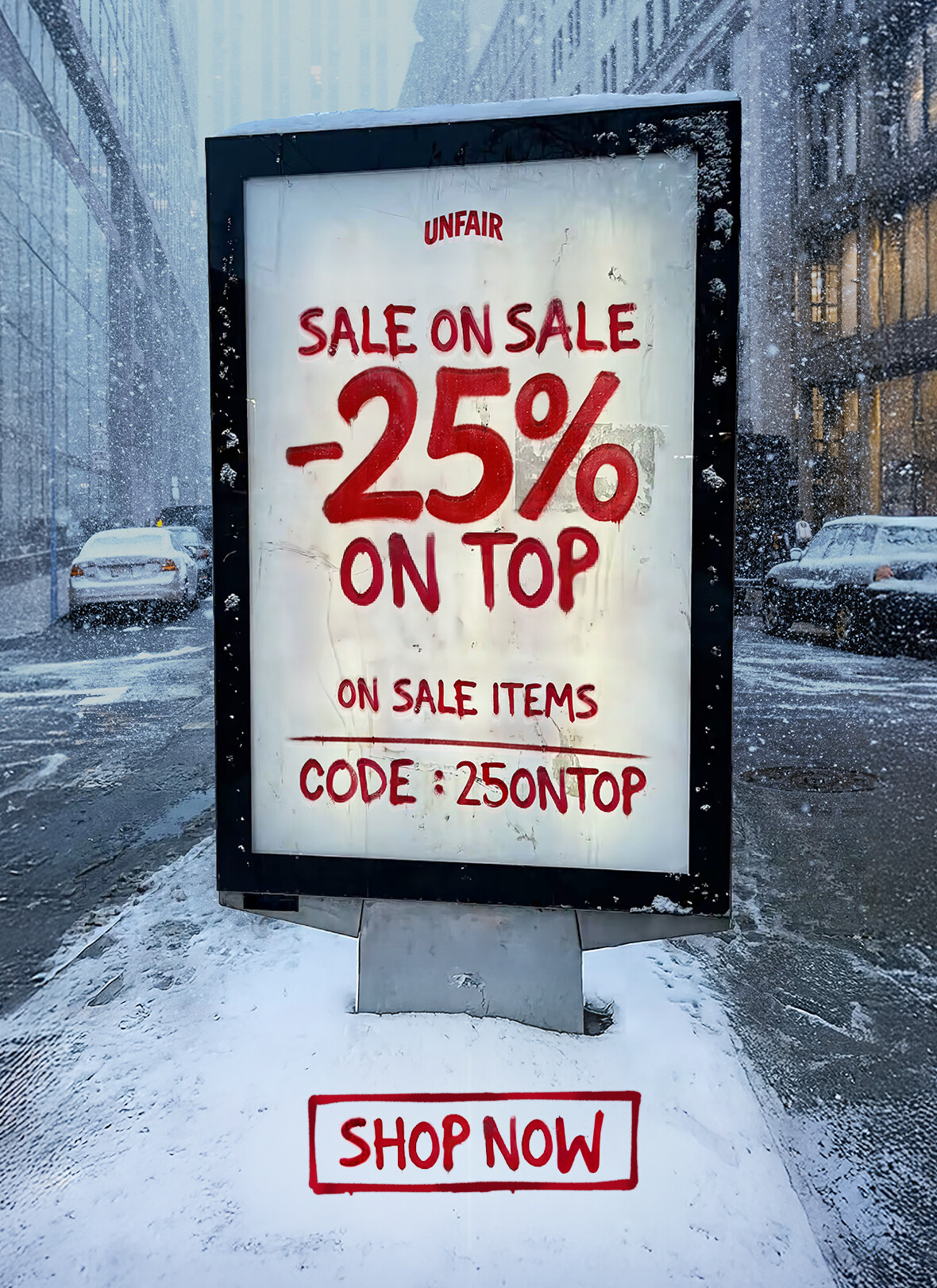 SALE ON SALE - -25% ON TOP - CODE: 25ONTOP