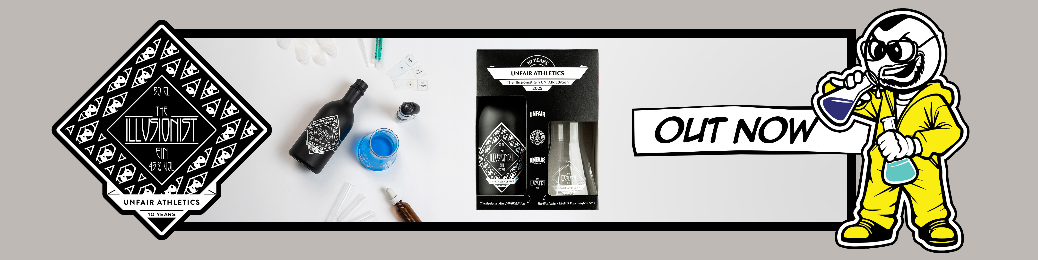 OUT NOW: UNFAIR x ILLUSIONIST GIN - 10 YEARS EDITION