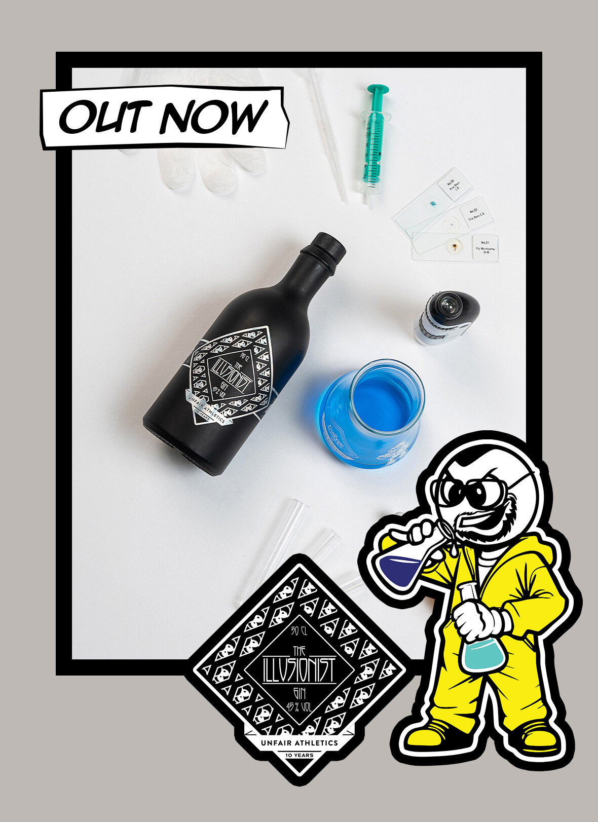 OUT NOW: UNFAIR x ILLUSIONIST GIN - 10 YEARS EDITION