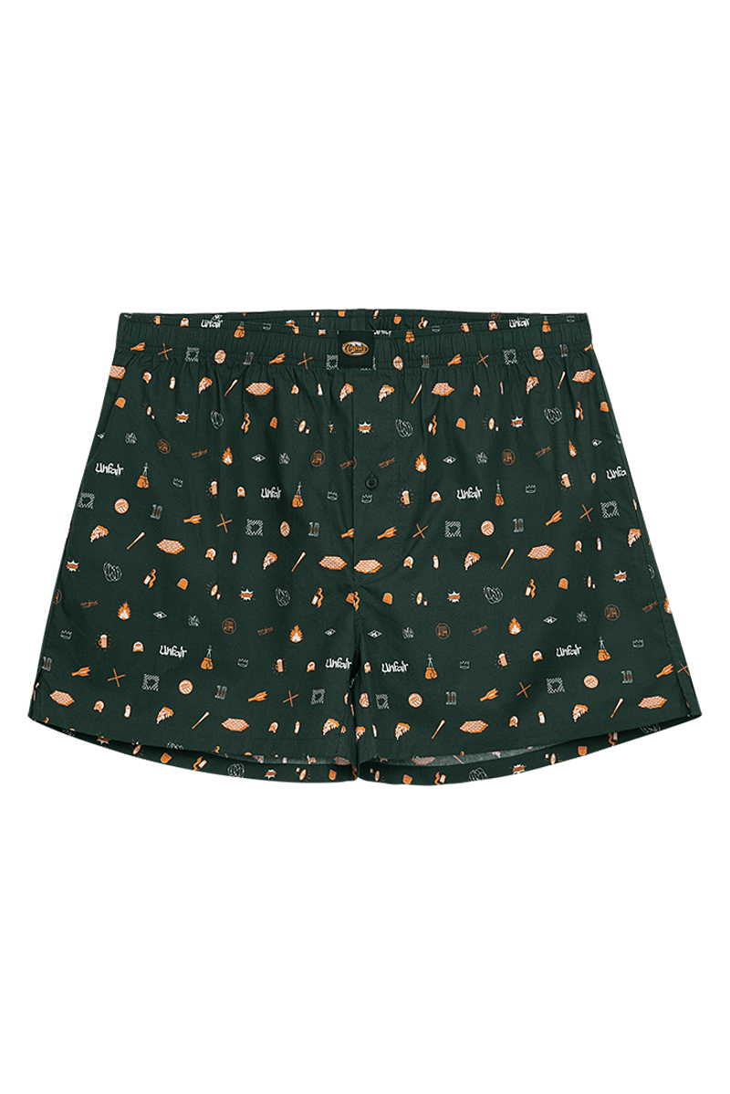 Multiple Logo Boxershorts Black 2 Pack