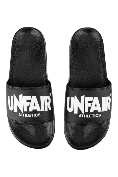 Unfair Classic Label Slides Black