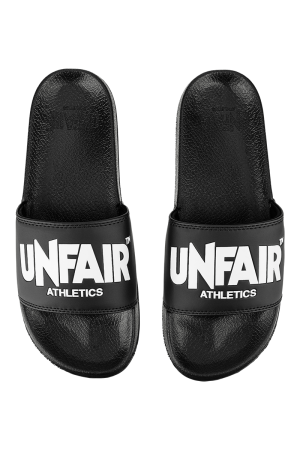 Unfair Classic Label Slides Black