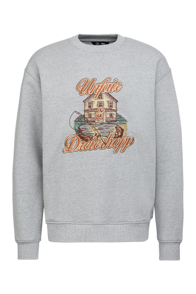 UA X DRHP Alte Schule Crewneck Grey Melange