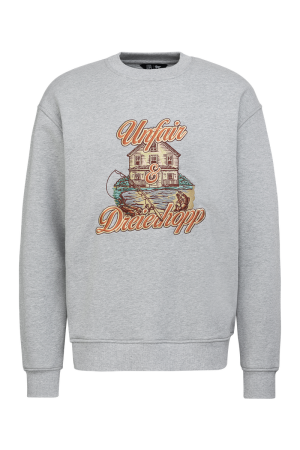 UA X DRHP Alte Schule Crewneck Grey Melange