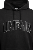 Curved 3D Embroidery Hoodie Black