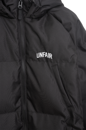 Curved Winter Jacket Black