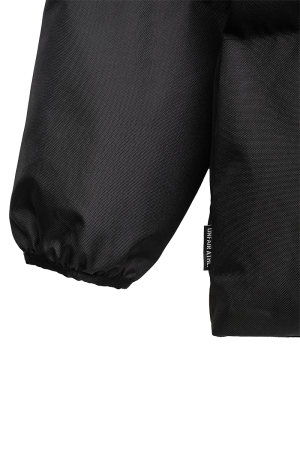 Curved Winter Jacket Black