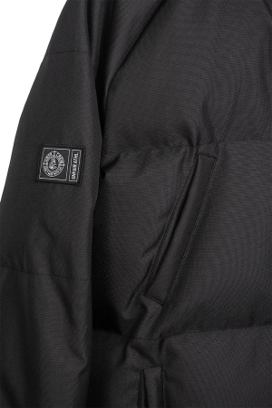 Curved Winter Jacket Black