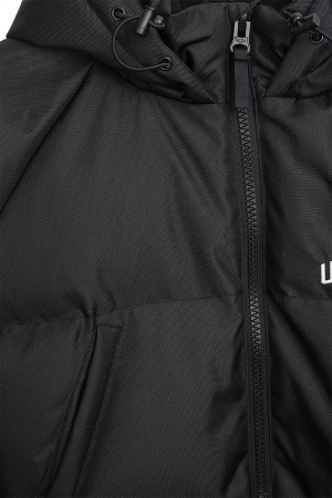 Curved Winter Jacket Black