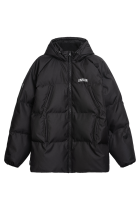 Curved Winter Jacket Black