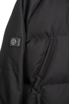 Curved Winter Jacket Black