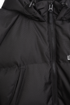 Curved Winter Jacket Black