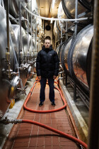 Curved Winter Jacket Black