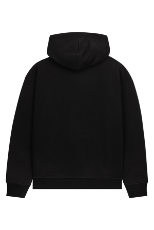 Classic Label Pocket Print DS Hoodie Black