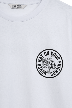 Never Rat T-Shirt White