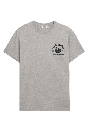 Family Business T-Shirt Grey Melange