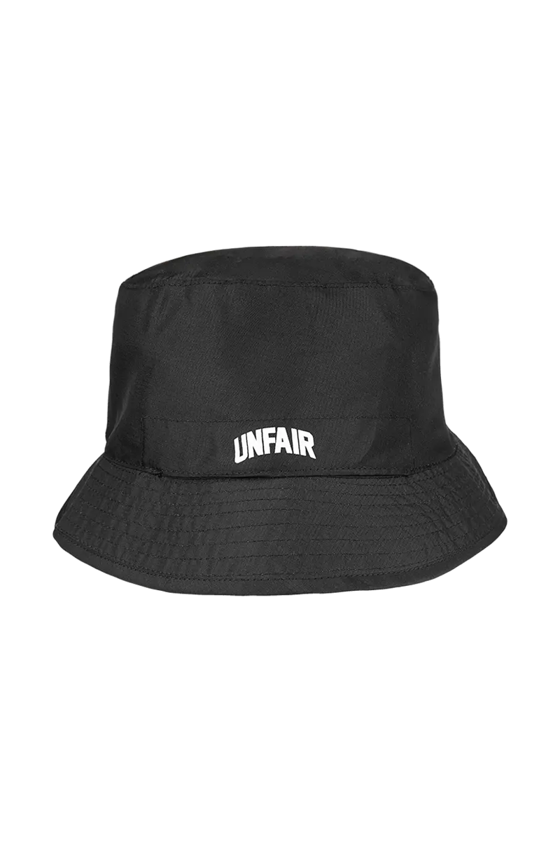 Unfair Reversible Pocket Bucket Hat Black