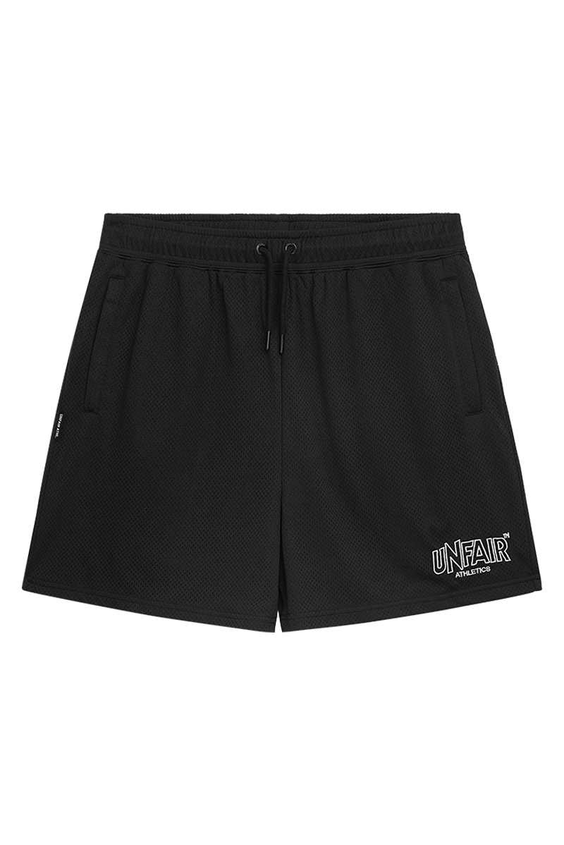 Classic Label Mesh Shorts Black