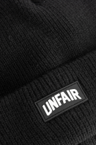 Curved Patch Beanie Black