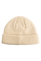 Curved Patch Beanie Beige