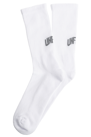 Curved Color Mix Socks White (3 Pack)
