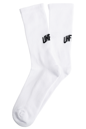 Curved Color Mix Socks White (3 Pack)