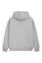 Classic Label Hoodie Grey Melange