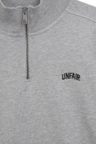 Curved Halfzip Sweatshirt Grey Melange