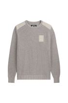Unfair Patch Knitwear Stone Grey