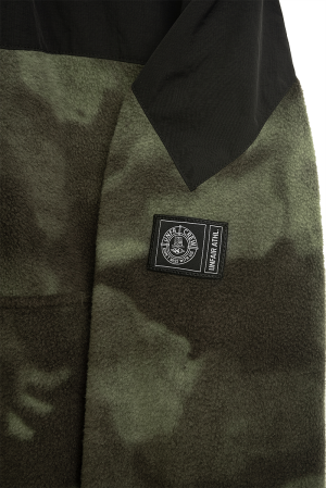 Fabric Mix Fleece Jacket Camo