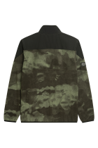 Fabric Mix Fleece Jacket Camo