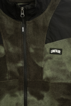 Fabric Mix Fleece Jacket Camo