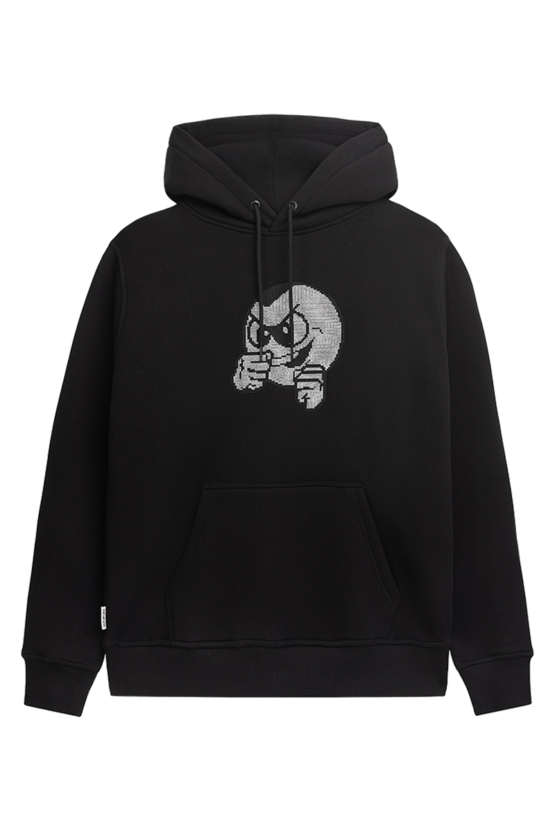 PB Crossstitch Hoodie Black