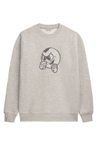 PB Crossstitch Crewneck Grey Melange
