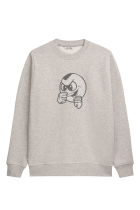PB Crossstitch Crewneck Grey Melange