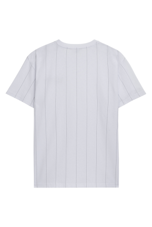 Classic Label Pinstripes T-Shirt White