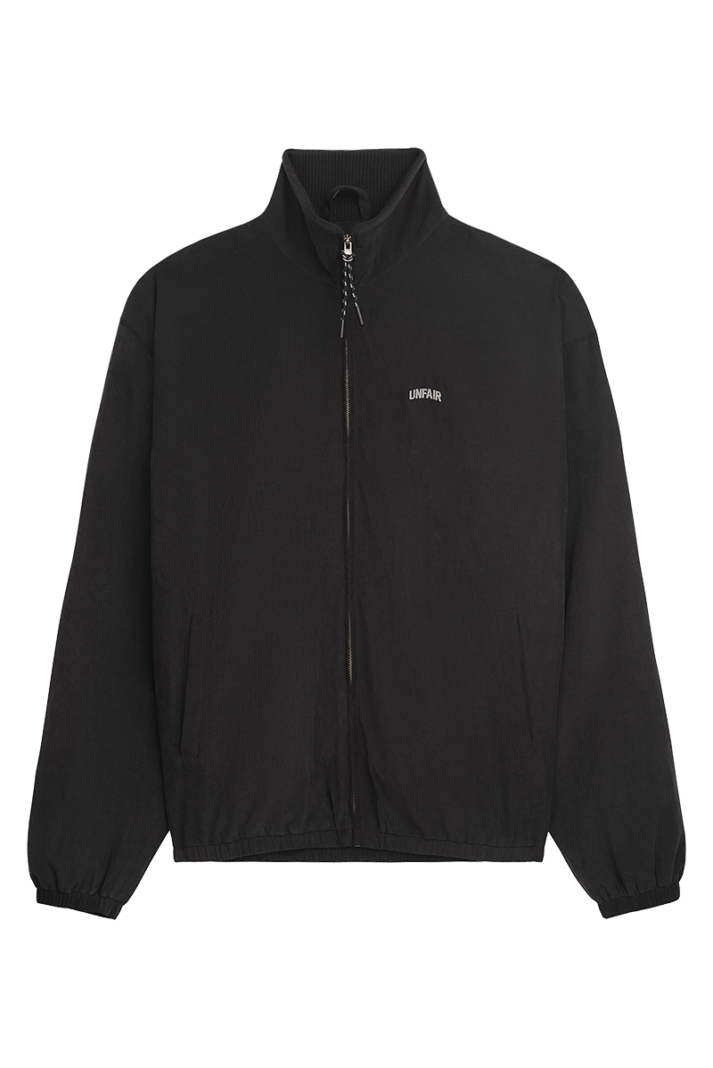 Curved Peached Jacket Black