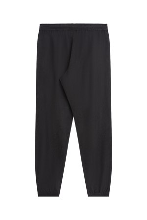 Curved Peached Pants Black
