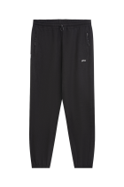 Curved Peached Pants Black