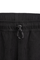 Curved Peached Pants Black