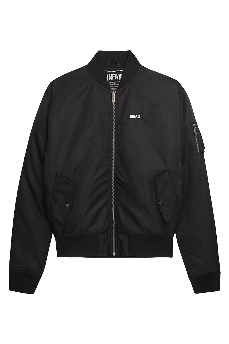 Curved Bomber Jacket Black box