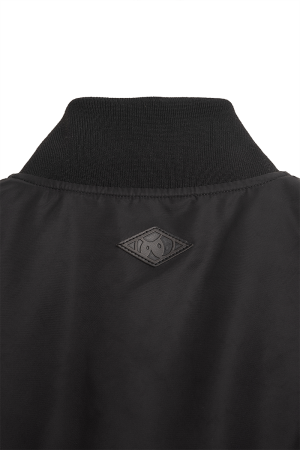 Curved Bomber Jacket Black