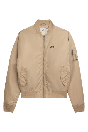 Curved Bomber Jacket Desert