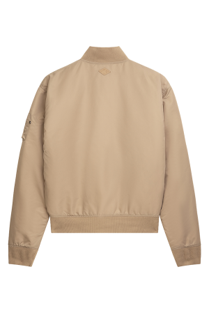 Curved Bomber Jacket Desert