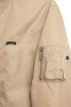 Curved Bomber Jacket Desert