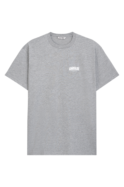 Classic Label Pocket Print T-Shirt Grey Melange
