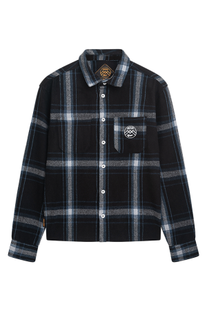 Unfair x Dreierhopp Flanell Overshirt Navy