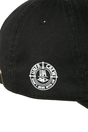 Two Side Logo Cap Black