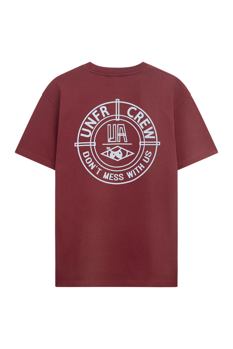 DMWU BP T-Shirt Burgundy/Skyblue