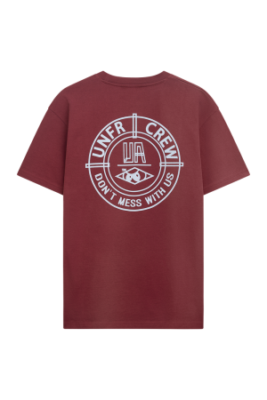 DMWU BP T-Shirt Burgundy/Skyblue